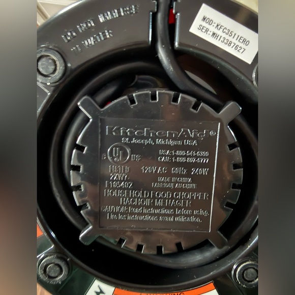 KitchenAid | Red | Food Processor - Picture 4 of 4